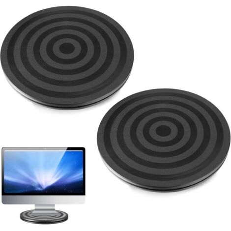 Plato giratorio manual de 20 cm – Juego de 2 platos giratorios redondos universales de plástico con rotación de 360° para cocina y presentación.