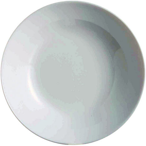 PLATO HONDO BLANCO MODELO ZELIE DE 20CM