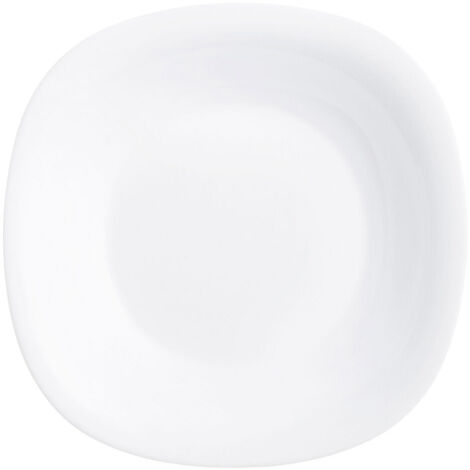 PLATO HONDO CARINE BLANCO 23CM.