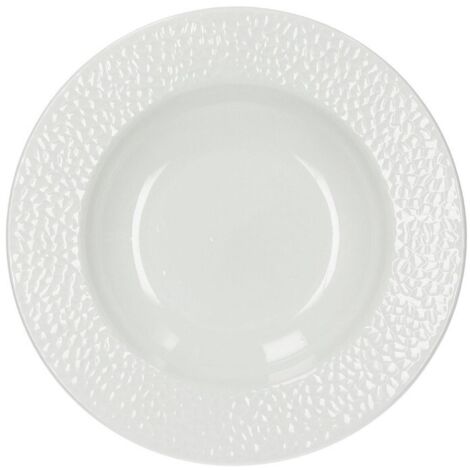 Plato hondo en porcelana blanca GOLF diámetro 22 cm