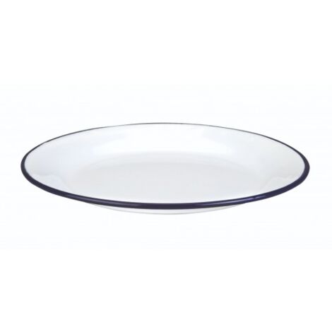 PLATO LLANO ESMALTADO 22CM - IBILI