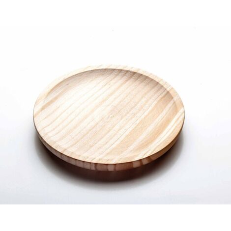 PLATO MADERA PULPO - 14 CM