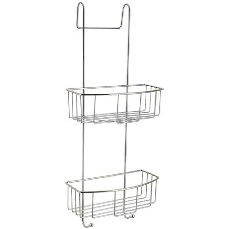 Plato metálico para cabina de ducha 2 hojas - cromo - Tendance