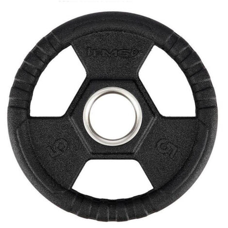 Plato olímpico negro recubierto de goma TOH HMS TOH05 Plato olímpico negro recubierto de goma 5 kg HMS