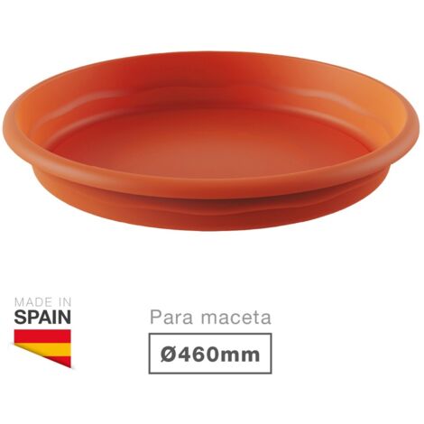 Plato para maceta redonda Terra Ø400mm Marrón