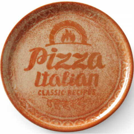 Plato para pizza de porcelana color rojo ladrillo Recipe Collection, diámetro 31 cm - juego de 6
