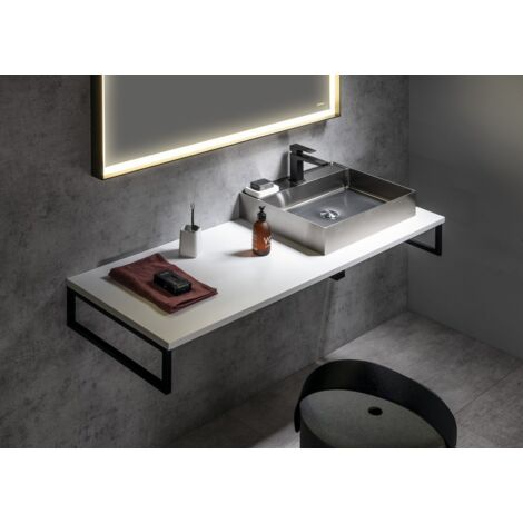PLATO Planche rocheuse 700x24x500mm, blanc mat