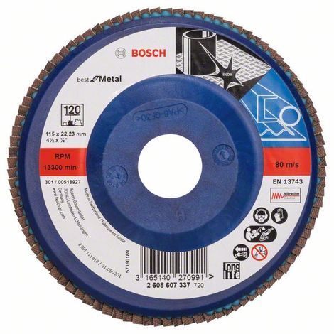 Plato pulidor X571 Best for Metal Ø 115 mm  BOSCH 2608607337