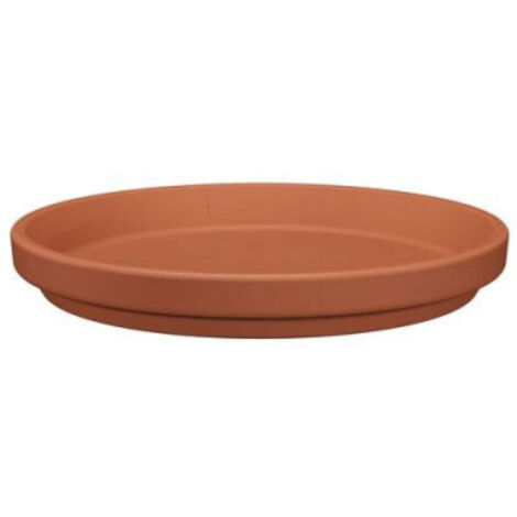 PLATO REDONDO BARRO ROJO - Diámetro 11cm