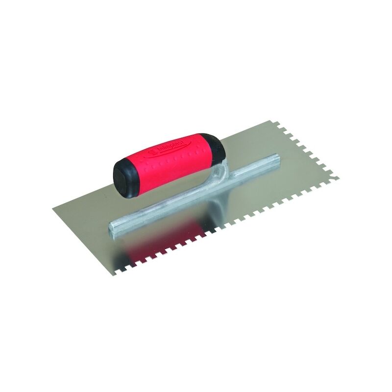 Taliaplast - Platoir à colle avec lame en inox 10 x 10 mm - 28 x 12 cm