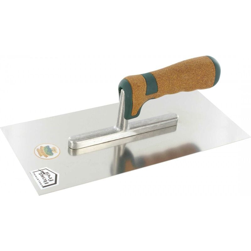 Platoir à lisser sans rivets en inox - manche liège