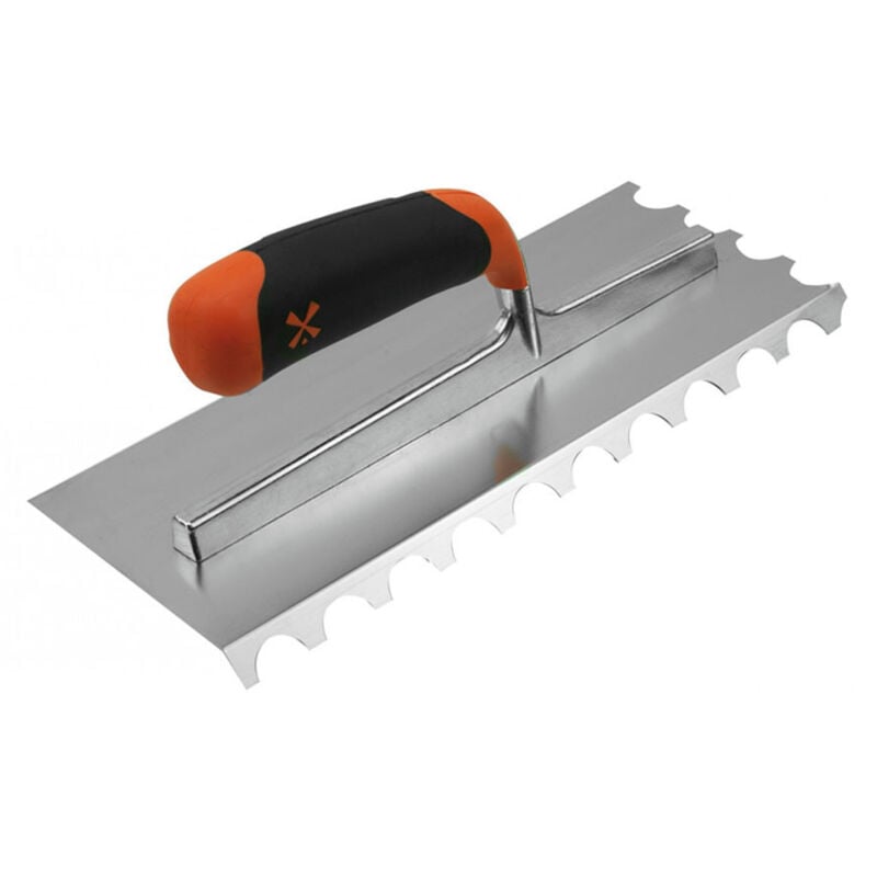 Mondelin - Platoir denté 1/2 rond bi-mat lame 45°