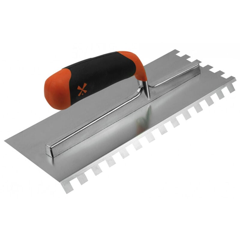 Mondelin - Platoir denté carré bi-mat lame 45°