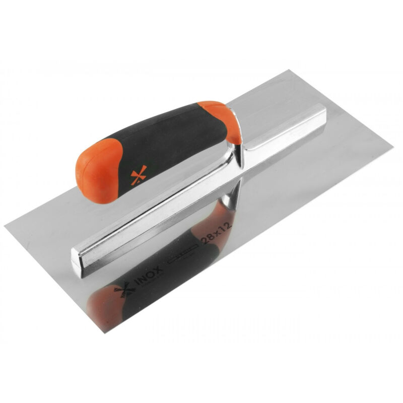 Mondelin - Platoir lame inox trempé 0,6mm biseauté 28x12cm poignée bimatière