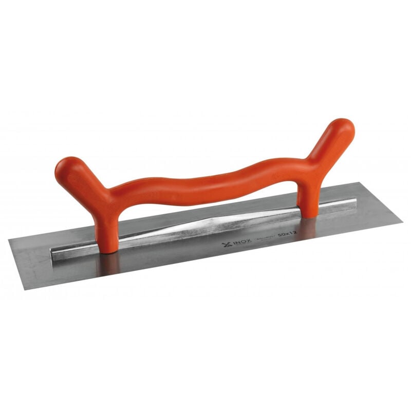 Coltello Mondelin per lavori piani 50x12cm Lama in acciaio inox da 0,6mm Manico a 2 mani