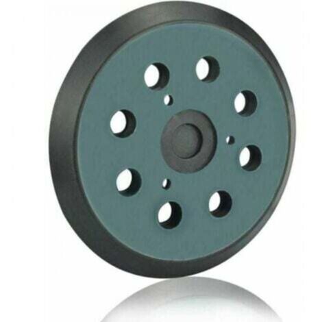 Platorello abrasivo a 8 fori da 125 mm per Makita BO 5010, 5030, 5031, 5041, DeWalt DW420, DW421, Porter Cable 390, 382, ​​343 (nero), SEMAket