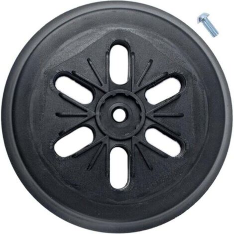 Platorello abrasivo compatibile con le levigatrici orbitali a turbina Bosch GEX 150 AC, PEX 15 AE, GEX 150 (diametro 150 mm, con vite)