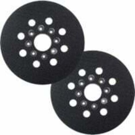 Platorello abrasivo da 125 mm compatibile con levigatrici Bosch e Skil (2 pezzi)