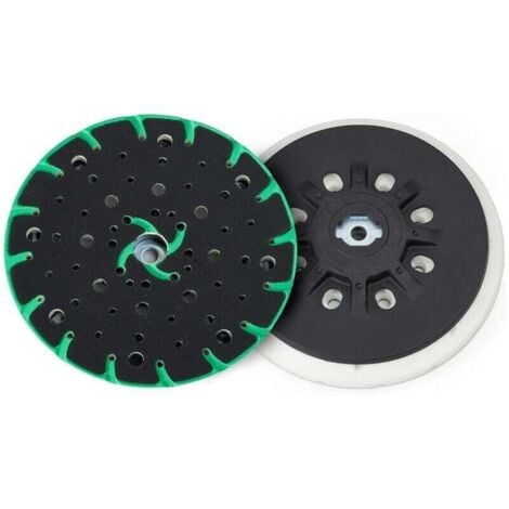 AUTRES Platorello abrasivo da 150 mm con aspirazione della polvere - filettatura di collegamento M8 - ricambio per platorello abrasivo Festool, compatibile con levigatrice eccentrica da 150 mm Bosch Makita e