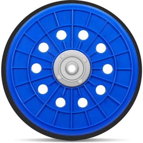Platorello abrasivo da 225 mm, platorello di supporto M14 per levigatrice a soffitto Giraffe, levigatrice a collo lungo blu