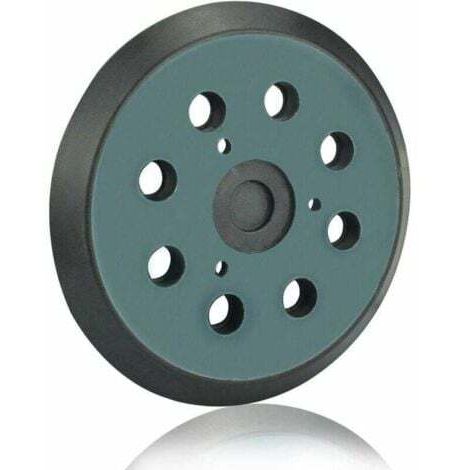 Platorello abrasivo Makita da 125 mm Dischi abrasivi a 8 fori Platorello abrasivo Makita da 5 pollici per Makita BO 5010, 5030, 5031, 5041, DeWalt DW420, DW421, Porter Cable 390, 382, ​​​​343 (nero), 