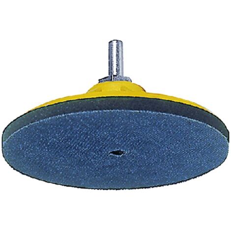 Platorello con velcro biadesivo, per smerigliatrice / trapano completo di perno 10 mm e foro 14 mm -115 mm