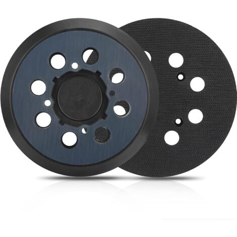 Platorello per levigatrice orbitale Dewalt, confezione da 2, 5" con 8 fori, con gancio e anello, ricambio per DeWalt DWE6421 6421K DWE6423 6423K DCW210B