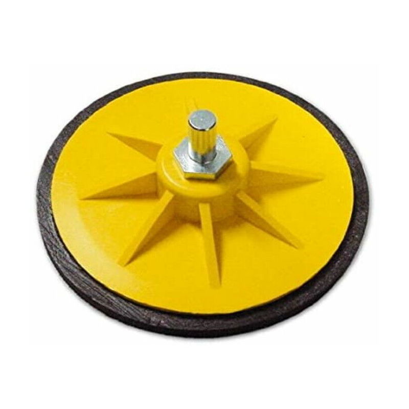 Platorello per trapano 150 mm gambo 15 mm m14 con velcro pg Poggi art 33885
