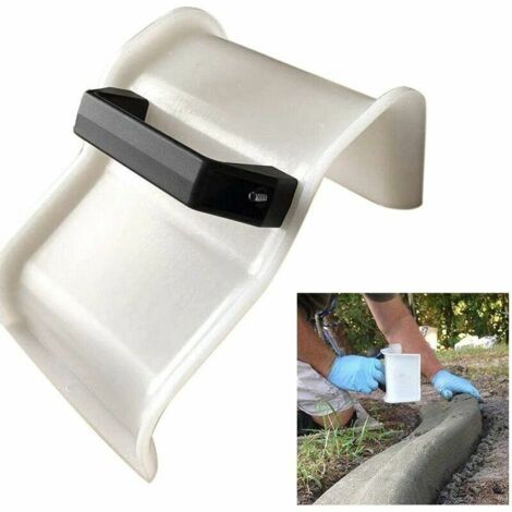 Plâtrerie Truelle Outils De Construction, Le Béton Truelle Plâtrage Bordures Truelle DIY Paysage Curb Toolwith Poignée Maçonnerie Truelles Main