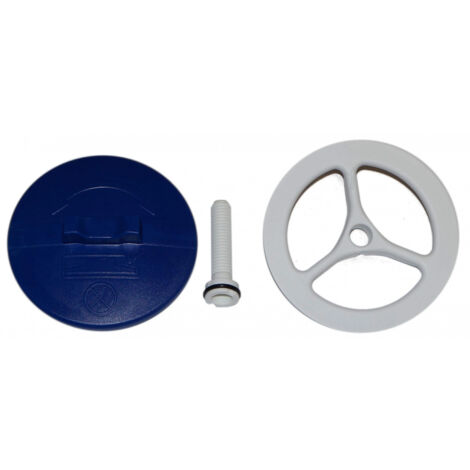 Platte, Schraube und Schlüssel für Duschabfluss Turboflow 90 mm TB2