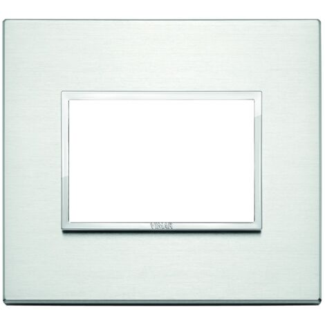 Platte Vimar Eikon Evo 3 Module Aluminium blank 21653.01