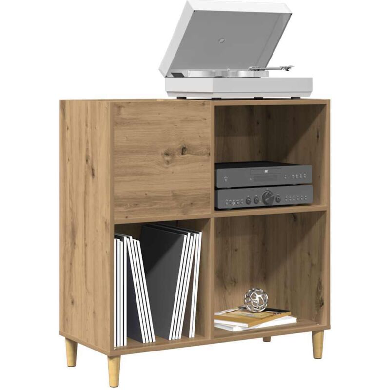 Plattenschrank Artisan-eiche 84, 5x38x89 Cm Holzwerkstoff - Vidaxl