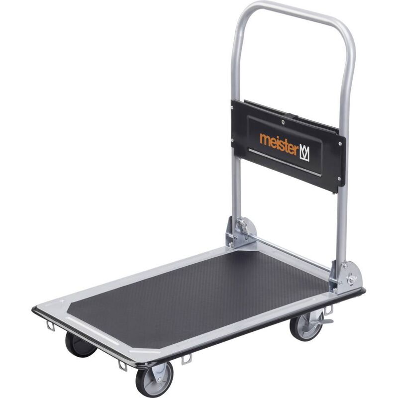 Meister Werkzeuge 8985530 Chariot plateforme pliable, avec espace de rangement acier Charge max: 150 kg