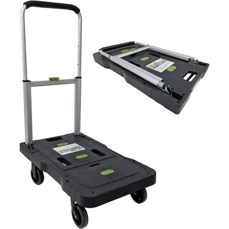Plattformwagen klappbar 150 kg leicht mobil Transportwagen für Einkäufe Umzug Rollwagen