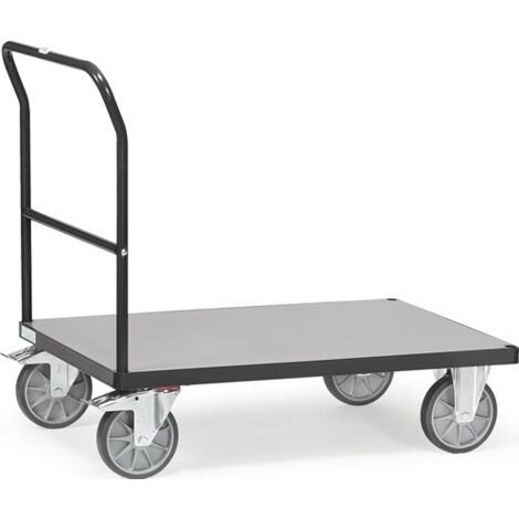 Plattformwagen Ladefläche L1000xB600mm Stahlrohr grau Trgf.600kg FETRA
