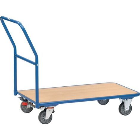 Plattformwagen Ladeflächen L850xB450mm STA brillantblau Trgf.250 kg