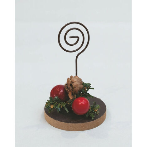 Platzhalteranzeige Cm.10 Dez. Weihnachtsdekoration mit Tannenzapfen und roten Beeren