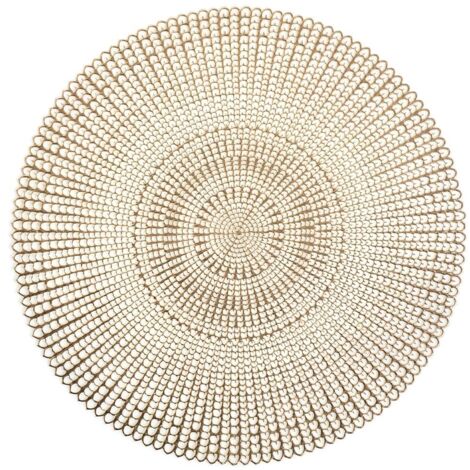 Platzset 'Cut out', Kunststoff, rund, gold