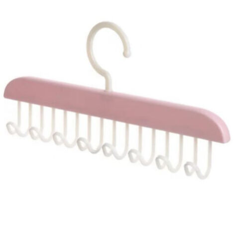 Platzsparender BH-Ständer mit Haken für BHs, Tanktops, Badeanzüge und Trägerkleider, rosa