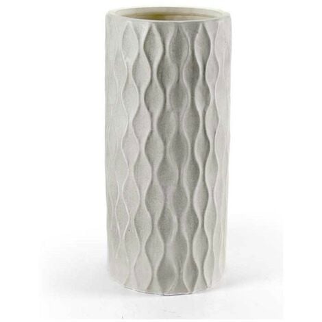 WEBMARKETPOINT Platzsparender cremefarbener Schirmständer h. 51 cm