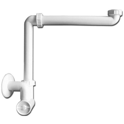 Platzsparender Siphon für Unterputzbecken DN32x5/4'