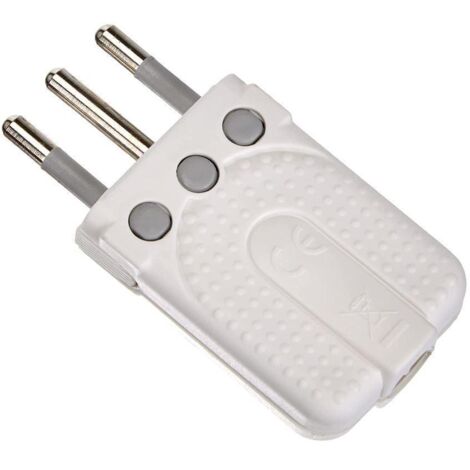 Platzsparender Stecker Bticino Corner 10A 2P S2465TAE