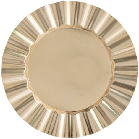 Platzteller Colorama de Noël D33cm gold gewellter Rand - Feeric lights & christmas