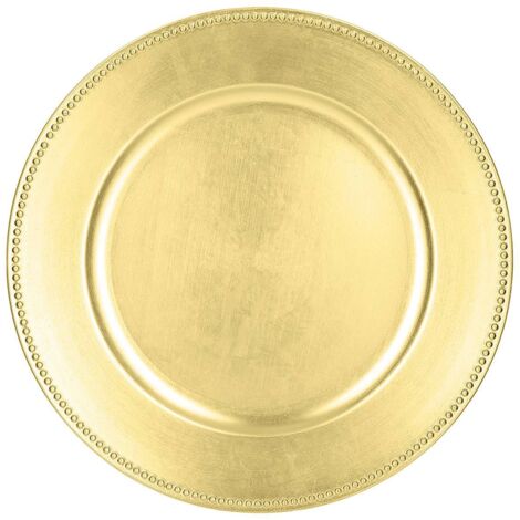 Platzteller Colorama de Noël D33cm gold - Golden mit grenze
