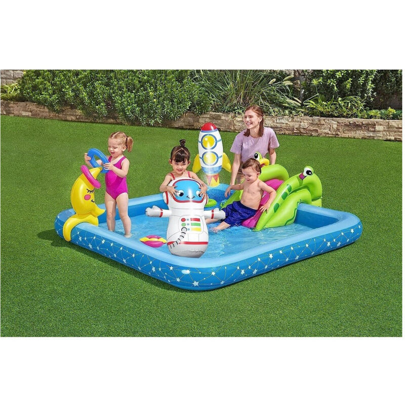 Trade Shop - Play Center Piccolo Astronauta Gonfiabile 228X206X84 Cm Piscina Giardino 53126 -