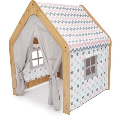 Play House Tent: The Perfect Indoor Hideaway for Kids (Ages 3-6) Pink White