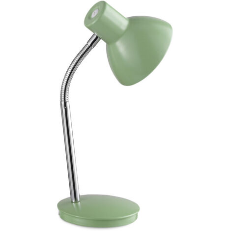 PLAY  Lampada da tavolo in metallo flex colore verde  Attacco E14