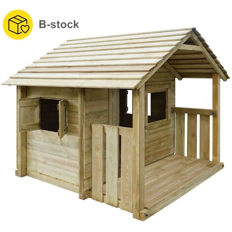 Playhouse with 3 Windows 204x204x184 cm Wood