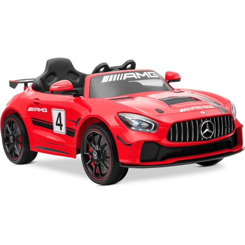 Playkin - Voiture électrique pour enfants mercedes-benz GT4 red 12V batterie avec télécommande +3 ans