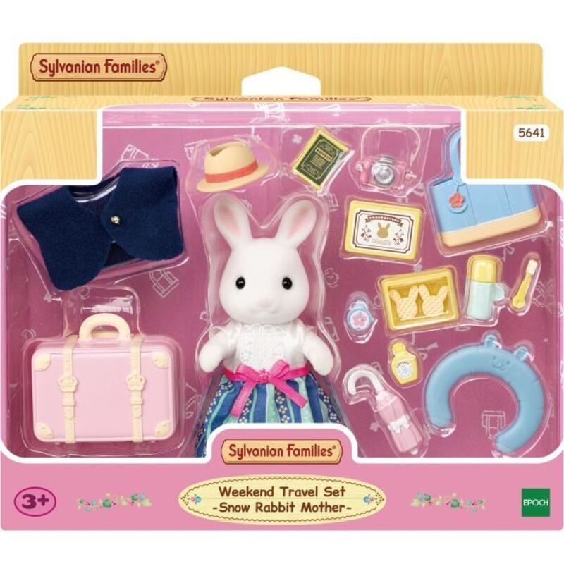 Sylvanian Families - Playset La maman lapin neige et sa valise de weekend - Multicolore